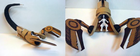 Cardboard Scorpion mecha mockup Cardboard Scorpion mecha mockup